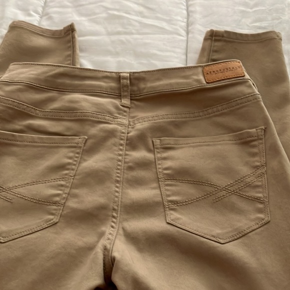 AEROPOSTAL HIGH WAISTED JEGGING BEIGE WOMEN’S PANTS SIZE 4 SHORT/COURT - Picture 5 of 10